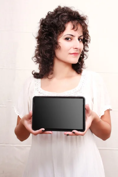 Mujer con Tablet PC —  Fotos de Stock